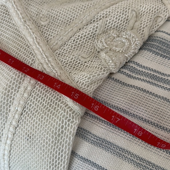 Not So Serious for Anthropologie 🤍white crochet knit and beaded mini 🤍 - Picture 11 of 11
